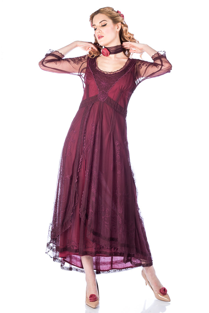 Nataya 40163 Downton Abbey Ruby Tea Party Gown – Natayarack