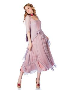 Nataya Tea Rose Chiffon 10709 Mauve Dress