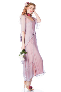 Nataya Tea Rose Chiffon 10709 Mauve Dress