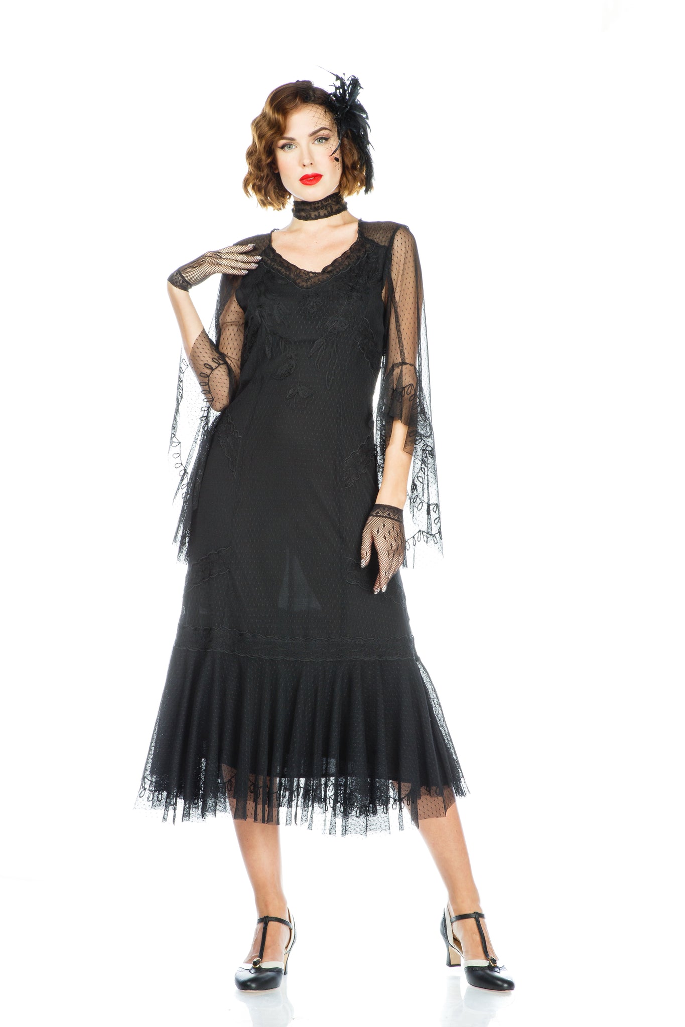 1920s Style Dress 40825 in Black by Nataya Natayarack 1920s Style Dress 40825 in Black by Nataya Natayarack