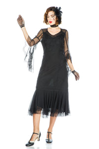 1920s Style Dress in Black by Nataya