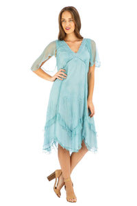Nataya Jacqueline AL-241 Turquoise Dress