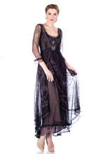Nataya 40163 Downton Abbey Black/Coco Tea Party Gown