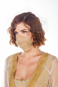 Breathable Dressy Face Mask in Gold by Nataya
