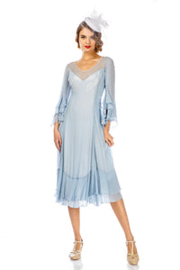 Vintage Inspired Sky Blue Dress by Nataya