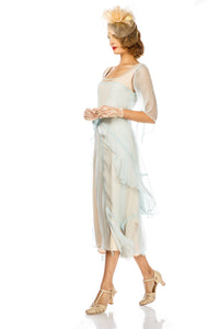 Great Gatsby Party Dress in Nude Mint by Nataya