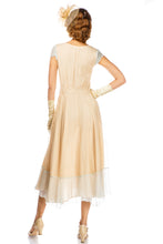 Ayla 1920s Style Wedding Dress in Nude Mint by Nataya