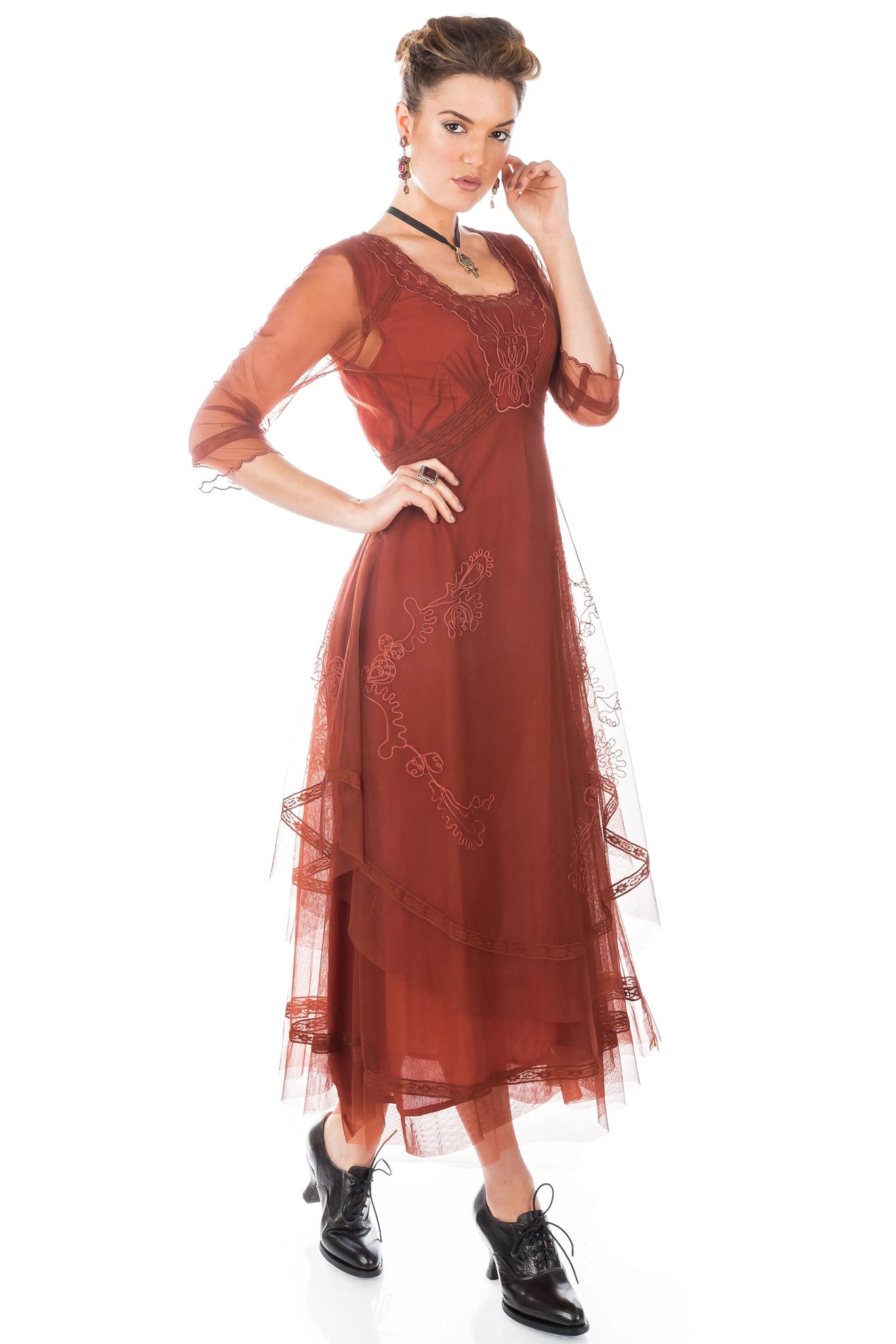 True Romance by Nataya CL-163 Samantha Dress in Paprika. – Natayarack True Romance by Nataya CL-163 Samantha Dress in Paprika. – Natayarack