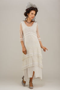 Nataya 5901 Victorian Lace Ivory Tea Dress