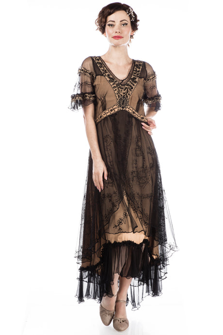 Kayla-1920s-Titanic-Style-Dress-in-Black-Gold-by-Nataya-main