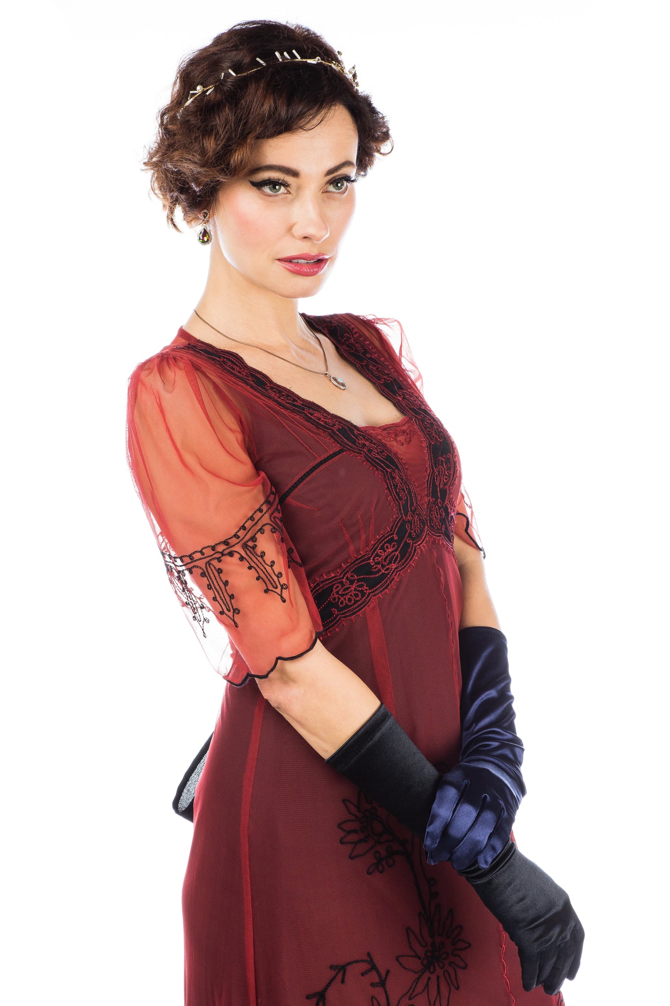New Vintage Titanic Tea Party Dress in Wine Black by Nataya – Natayarack New Vintage Titanic Tea Party Dress in Wine Black by Nataya – Natayarack
